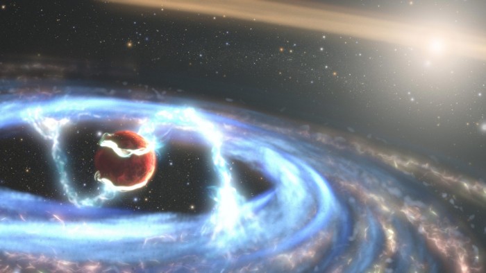 哈勃望远镜观察到正处于形成过程的巨大系外行星