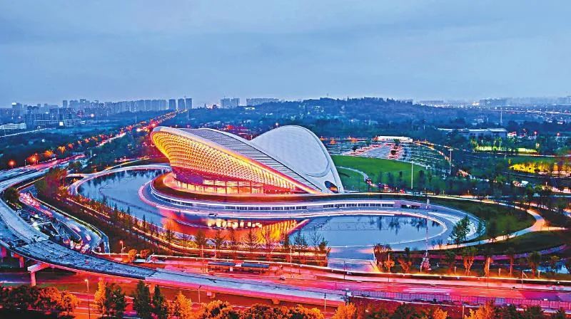 位于金牛区的成都露天音乐公园.