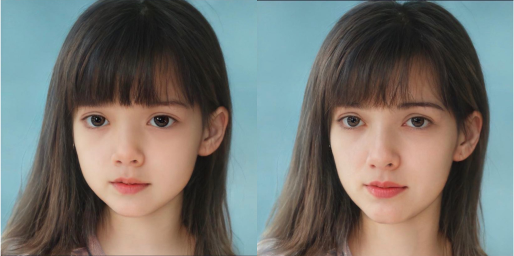 一个人从三岁的到三十岁,皮肤的纹理,眼神的改变,头发的稀疏,脸部的