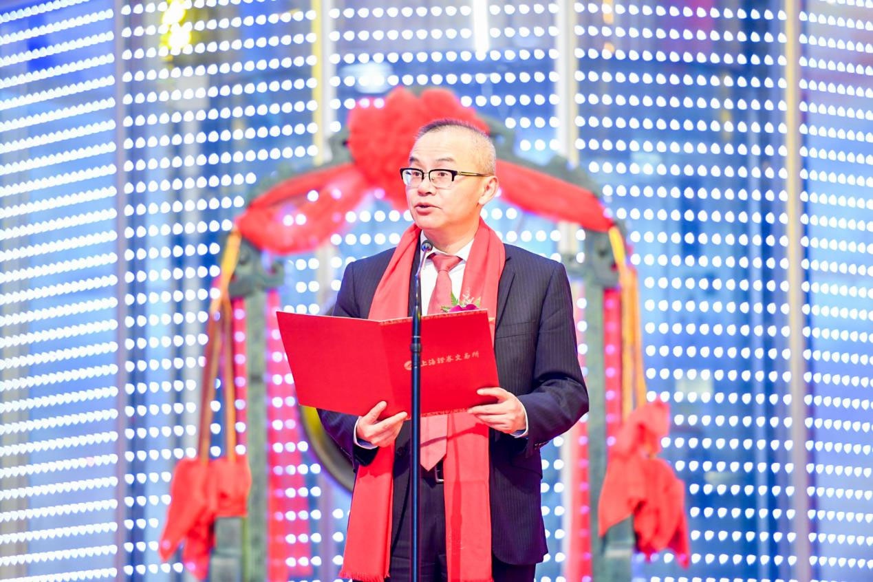 图/东吴证券党委书记,董事长,总裁范力在上市仪式致辞