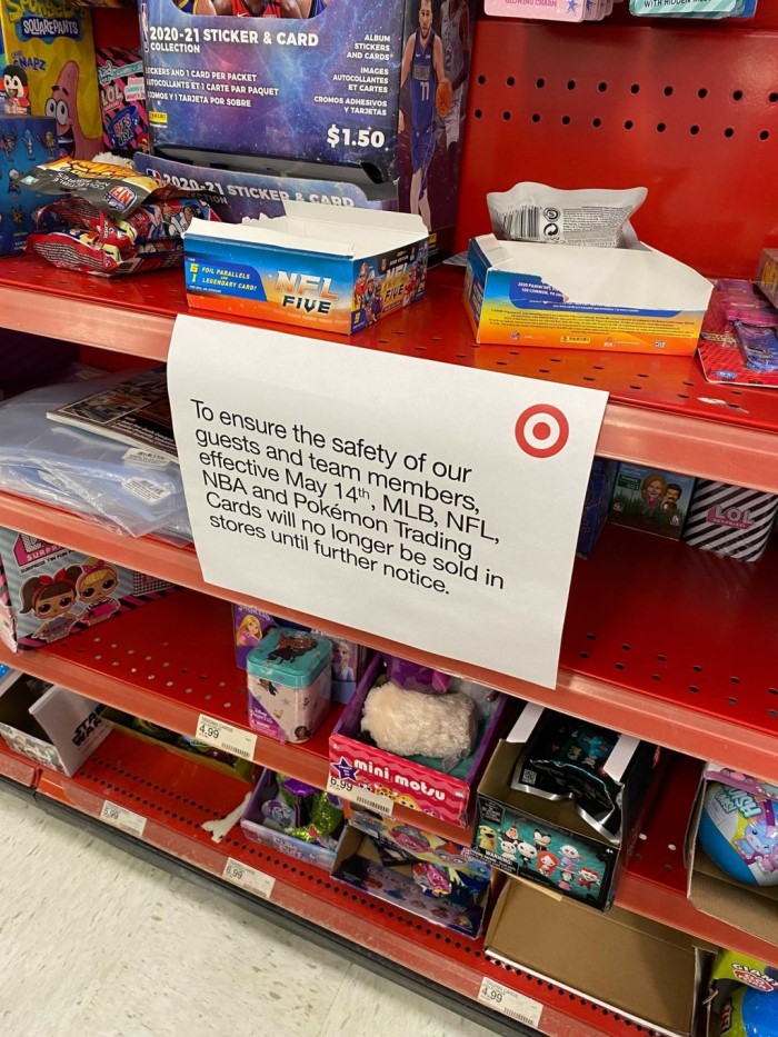 Target宣布美国境内所有门店不再销售宝可梦交易卡