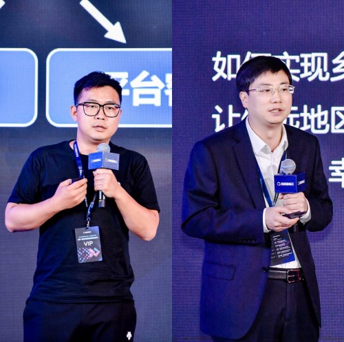 左：杭州星犀科技有限公司云犀直播产品总监胡亚龙