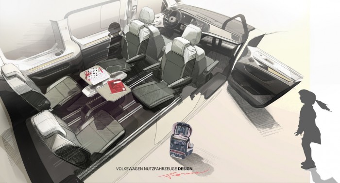 “杀手级”特色功能：大众新车T7 Multivan将迎来多用途桌子