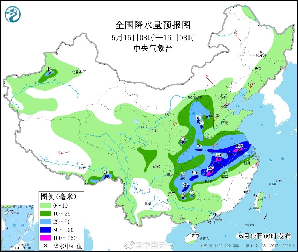 全国11省区市有大到暴雨：暴雨雷电大风冰雹齐现身