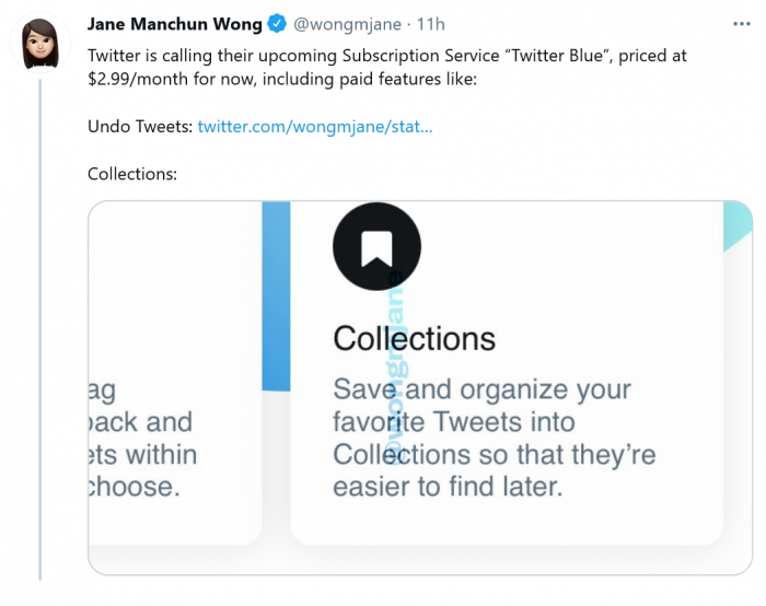 Twitter Blue订阅服务或将为iOS应用带来“撤销”推文按钮