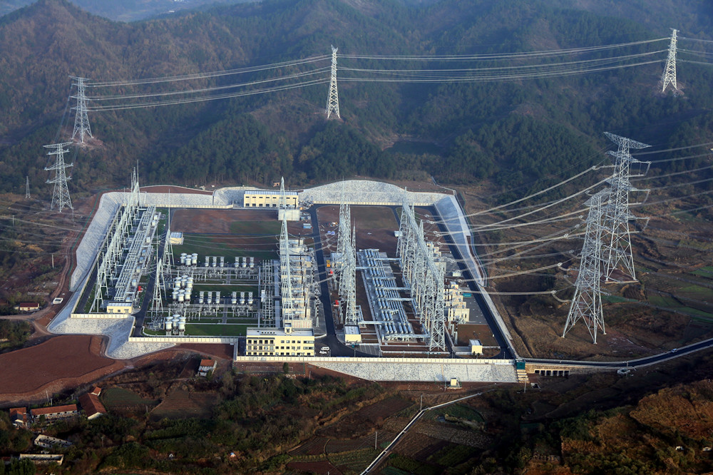 &nbsp;&nbsp;1000千伏特高压兰江站全景图.