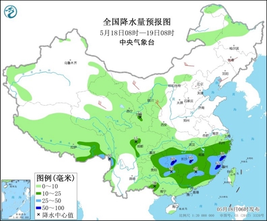 南方将有绵延长达一周的持续性降雨和强对流天气