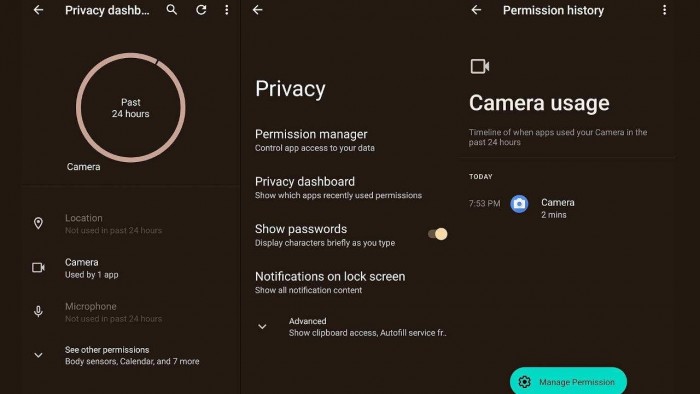 [图]Android 12将集中隐私管控：让用户更轻松控制应用隐私