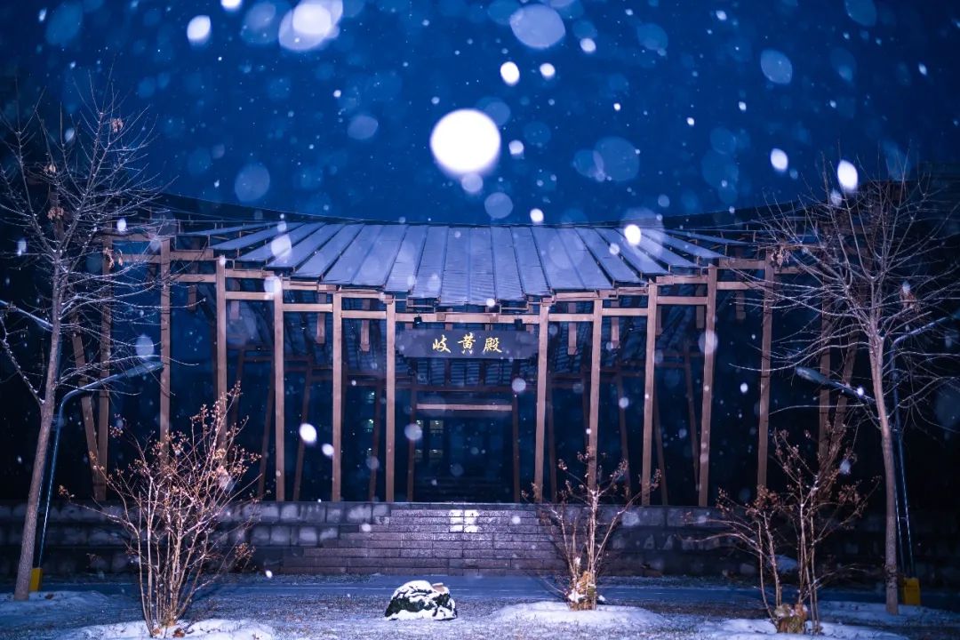 点击下方空白我喜爱岐黄殿的景色雪色或雨滴,晴空或阴天它都静静注视