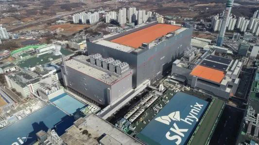 ▲SK 海力士的存储工厂（来源：韩联社）