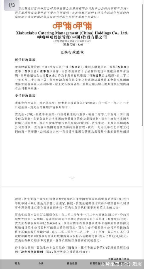 呷哺呷哺集团高管大换血董事长贺光启下场整合资源 呷哺呷哺 新浪财经 新浪网 呷哺呷哺集团高管大换血董事长贺光启下场整合资源 呷哺呷哺 新浪财经 新浪网