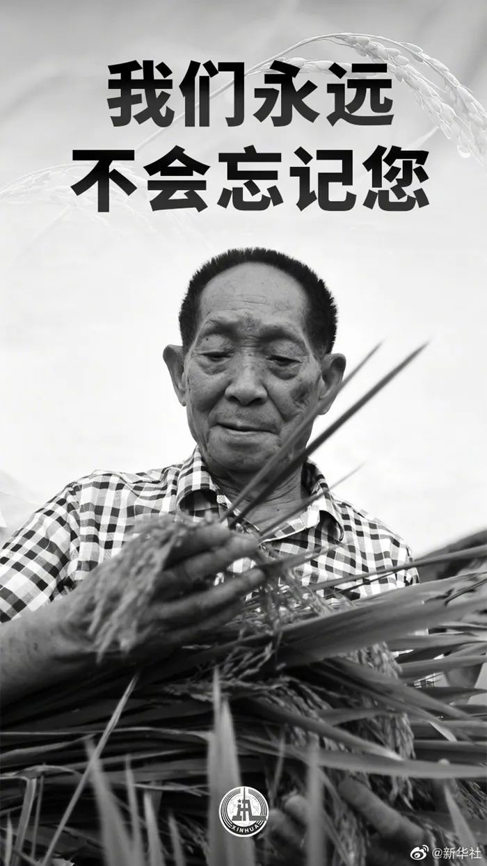 悼念袁隆平院士 | 我们永远不会忘记您!