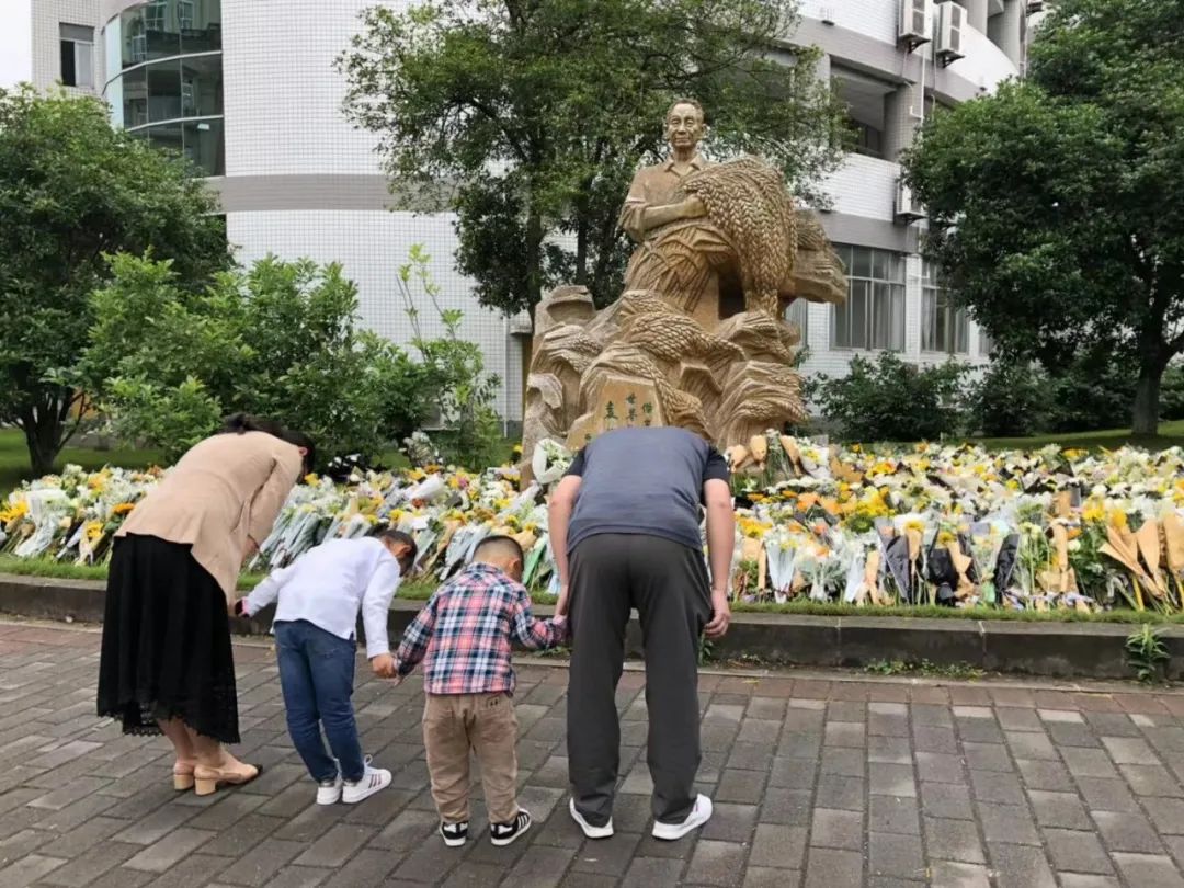 学校师生深切缅怀杰出校友袁隆平院士