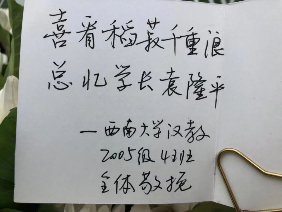 学校师生深切缅怀杰出校友袁隆平院士