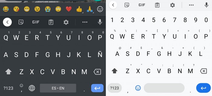 Gboard 前后变化（图 via XDA-Developers）