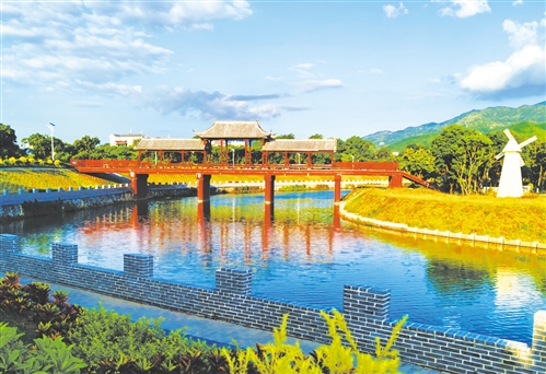 ⑤茂名市高州根子镇元坝桥头村,一幅产业兴旺,环境秀美的乡村图景正在