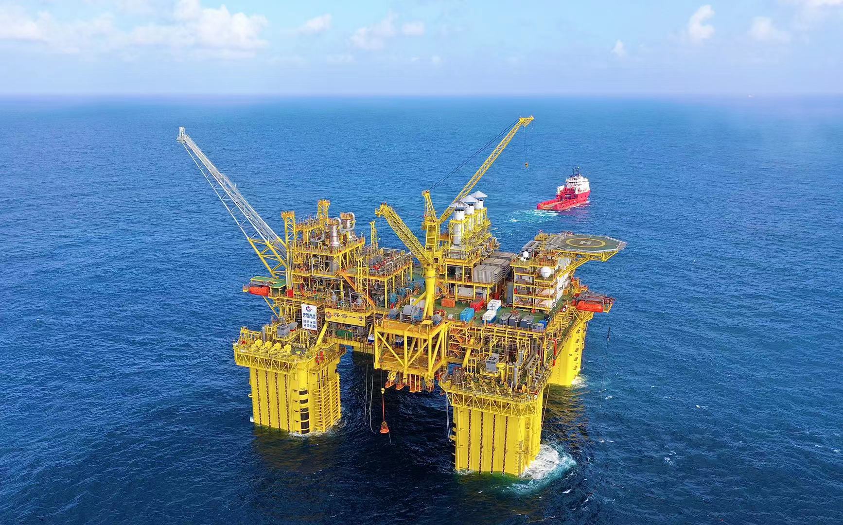 我国首个千亿方自营深水"深海一号"大气田——陵水17-2气田