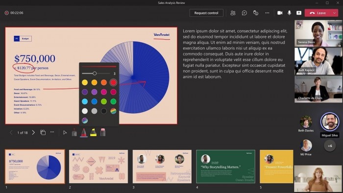 Microsoft Teams即将迎来powerpoint Live 虚拟激光笔 功能 Powerpoint Teams 新浪科技 新浪网