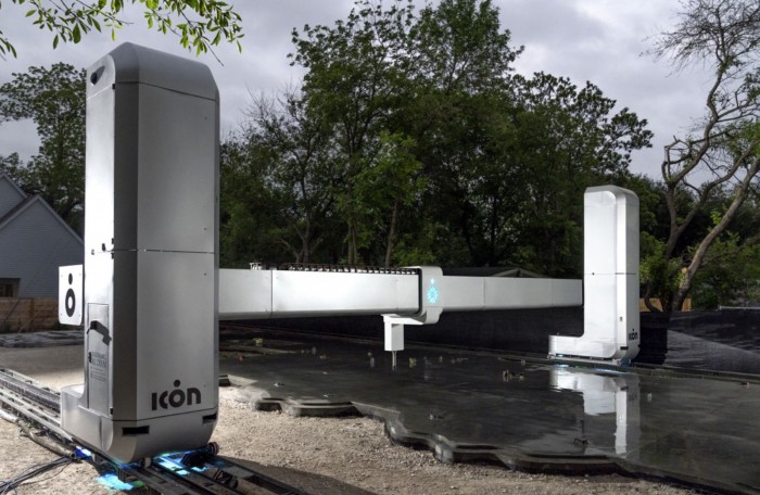 icon 展示下一代3d房屋打印机  正在美国德州打印新房屋