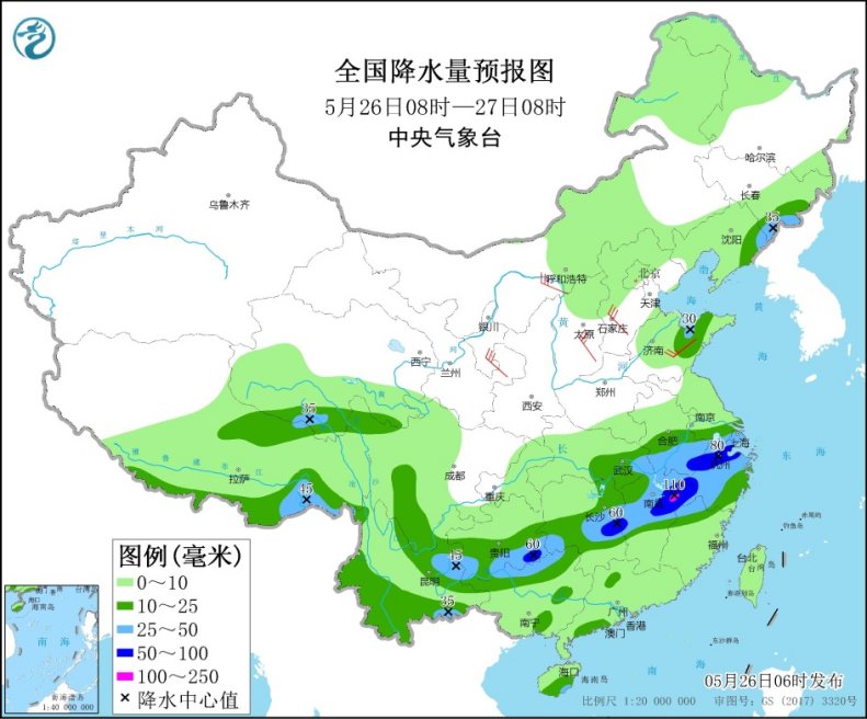 南方强降雨再起 华北黄淮高温冒头