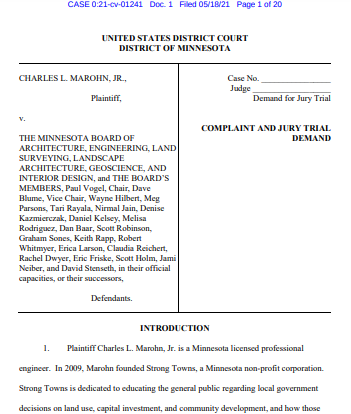 明尼苏达州工程委员会因 工程师 一词的使用问题面临第一修正案诉讼 明尼苏达州 新浪财经 新浪网