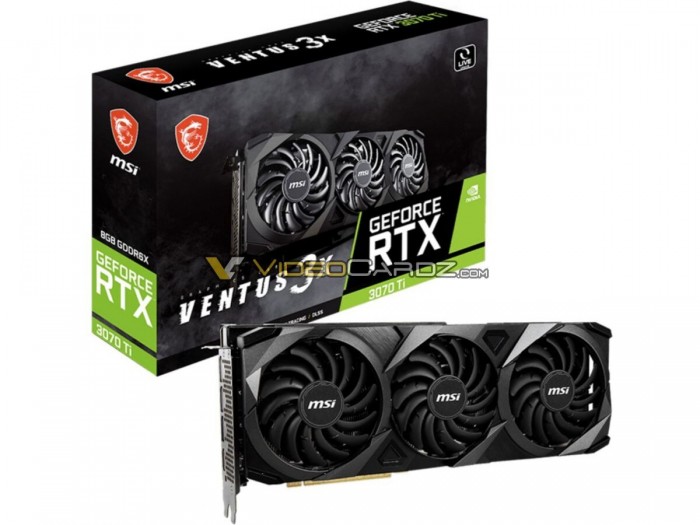 微星GeForce RTX 3070 Ti SUPRIM X和Ventus 3X现身 基于GA104打造