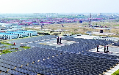 胜利油田营二井碳中和示范区建成投产.张胜刚 摄