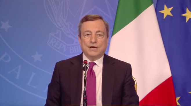 △德拉吉28日发言视频截图