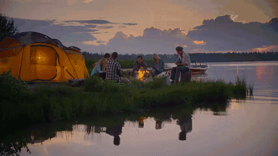 △露营让人很向往。