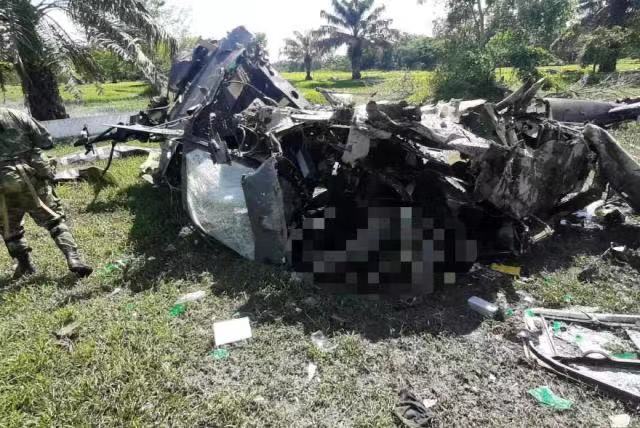 哥伦比亚一直升机坠毁 5名警务人员遇难