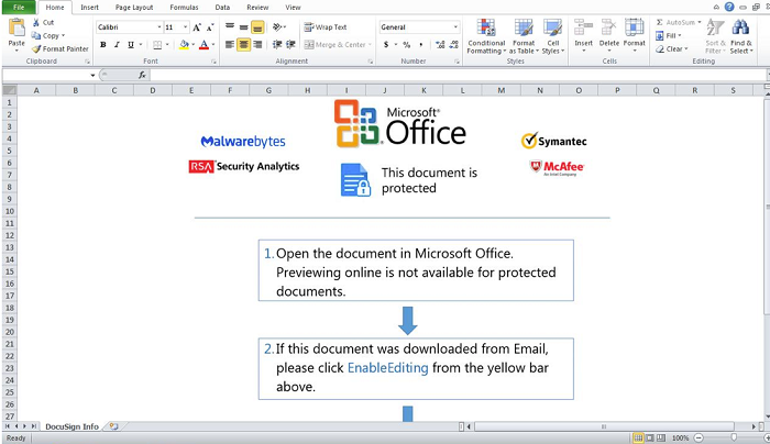 恶意Excel文件假装通过了多家安全软件品牌的检验