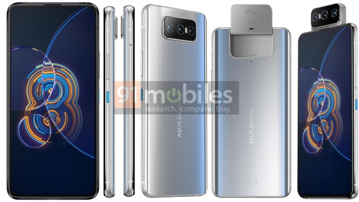 华硕ZenFone 8 Flip及ZenFone 8标准版规格与渲染图曝光