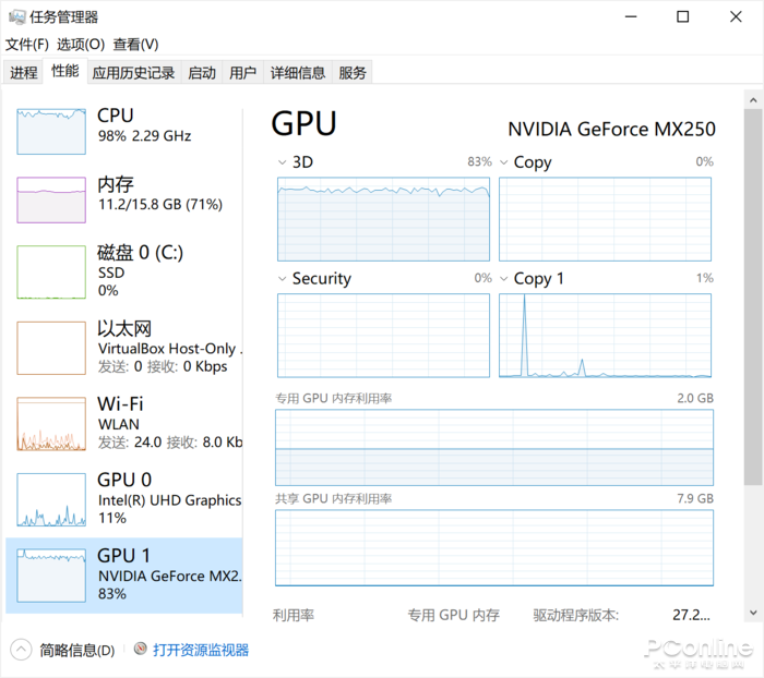 软件需要占用CPU和GPU资源