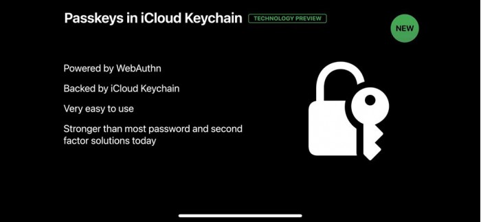 苹果朝无密码未来迈进 推出passkeys in iCloud keychain功能