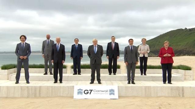 G7峰会在英国开幕，图自社交媒体