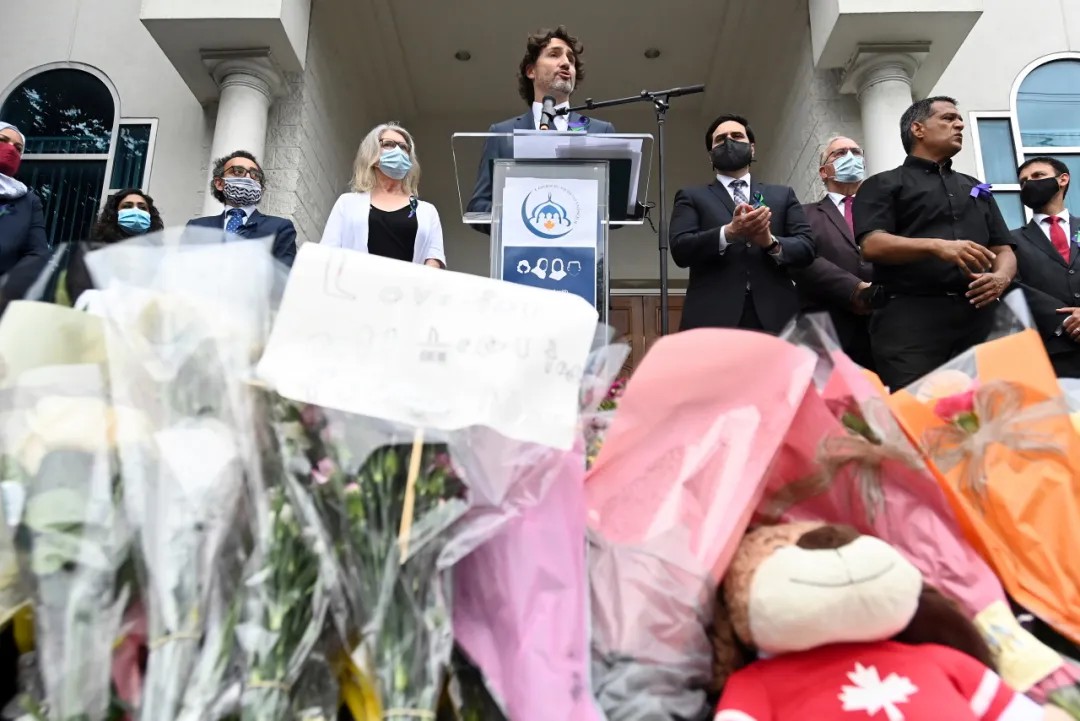 △加拿大总理特鲁多参加针对穆斯林仇杀事件的悼念活动