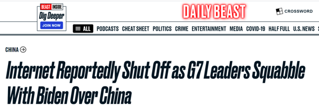 美媒：G7密谈中国，会议发生争执导致房间被断网