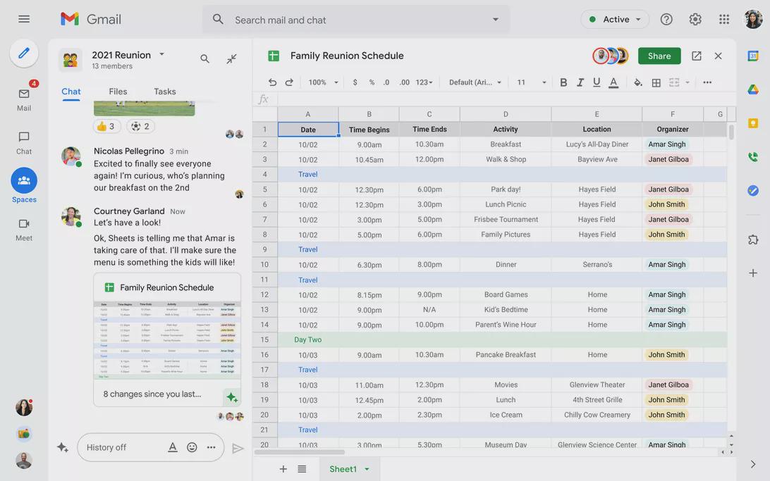 Gmail完成重大改版 新的协作工具Spaces上线以提升生产力