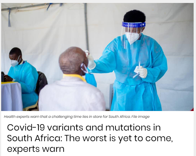 南非卫生专家认为当地可能存在30多种变异新冠病毒