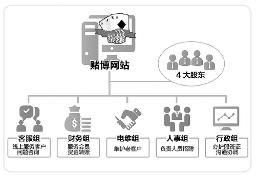 赌博网站组织框架图