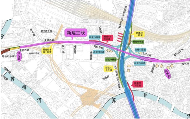 历经6年多建设上海北横通道西段今15时通车缩短虹桥枢纽到南北高架