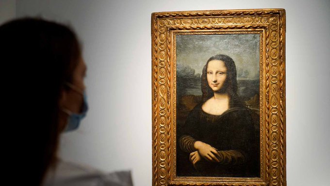 《蒙娜丽莎》的摹本以290万欧元拍出（Twitter）