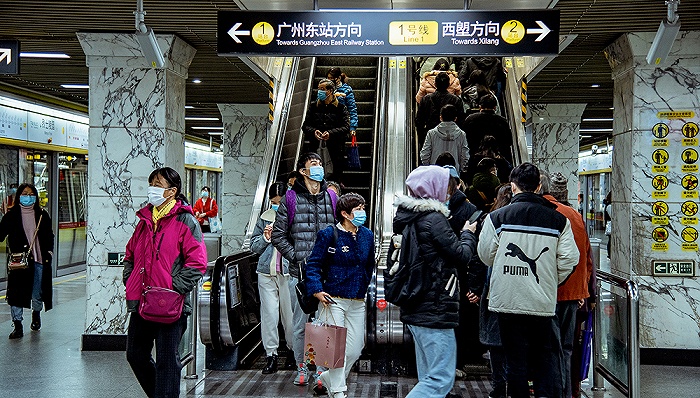广州地铁。图片来源：视觉中国
