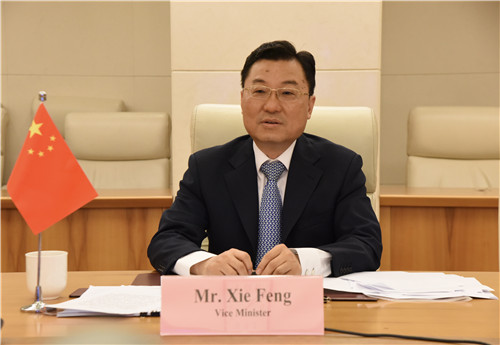 外交部副部长谢锋同新西兰外交贸易部秘书长锡德视频通话