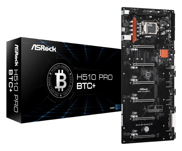 华擎推出H510 Pro BTC+加密货币挖矿专用主板 售279.99美元