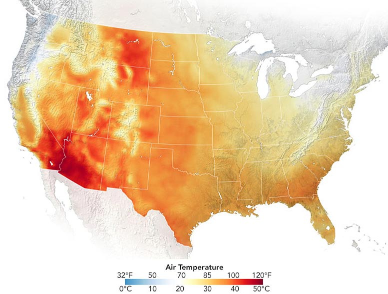 极端热浪席卷美国西南部 专家：或是1200年来最严重干旱