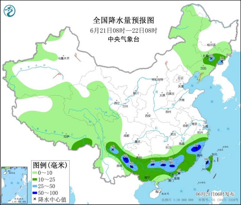 广东福建广西等地有较强降雨 高温范围缩减