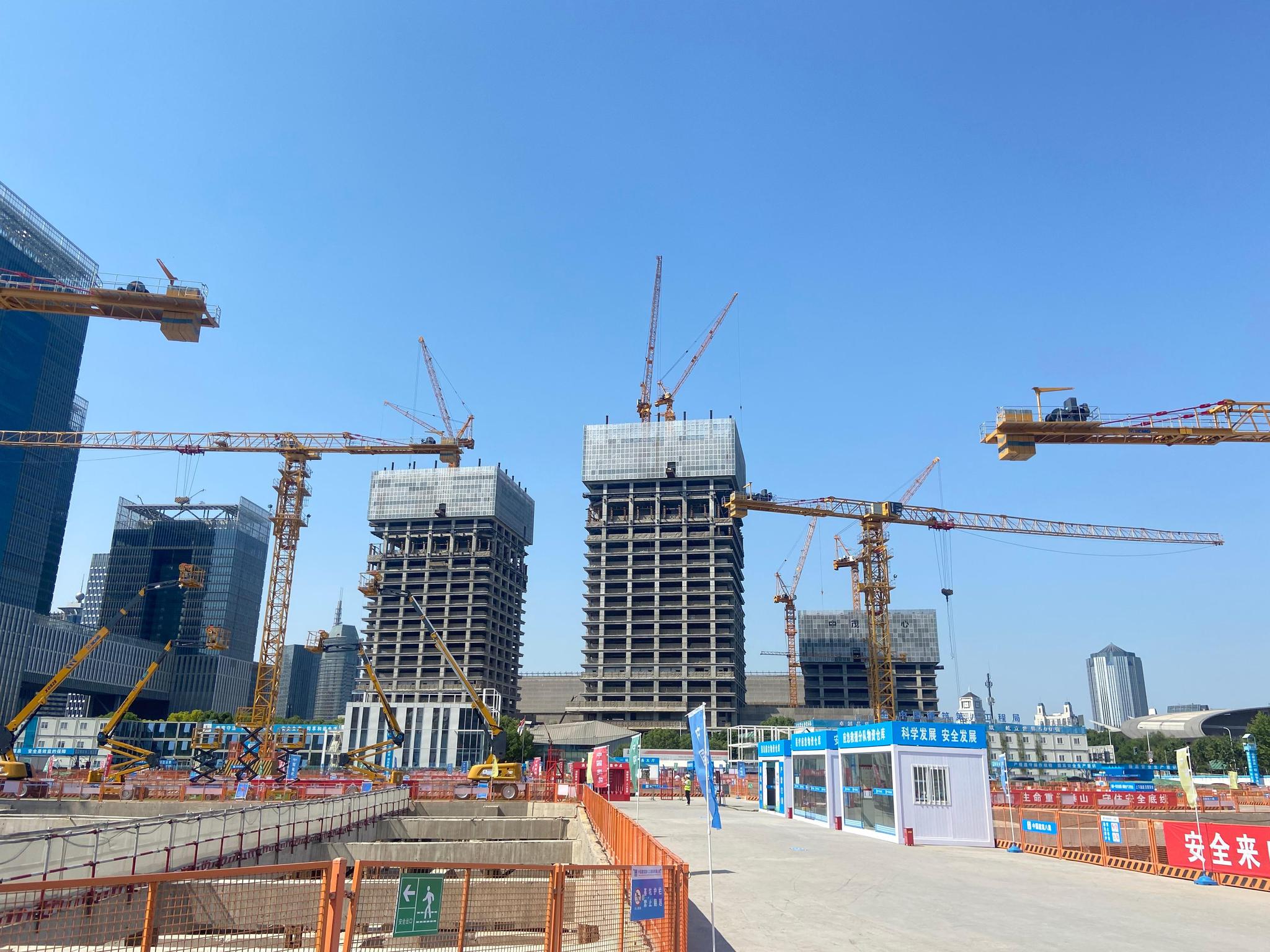 施工现场图.澎湃新闻记者 巩汉语 摄