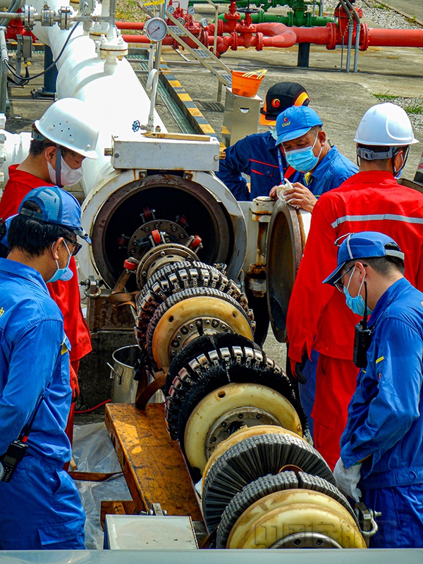 中国航油广东分公司圆满完成广州第二航油管道内检测工作