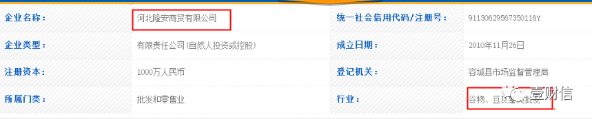 （截图来自河北省小微企业名录）